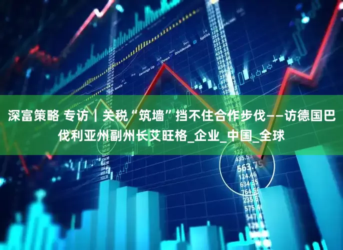 深富策略 专访｜关税“筑墙”挡不住合作步伐——访德国巴伐利亚州副州长艾旺格_企业_中国_全球